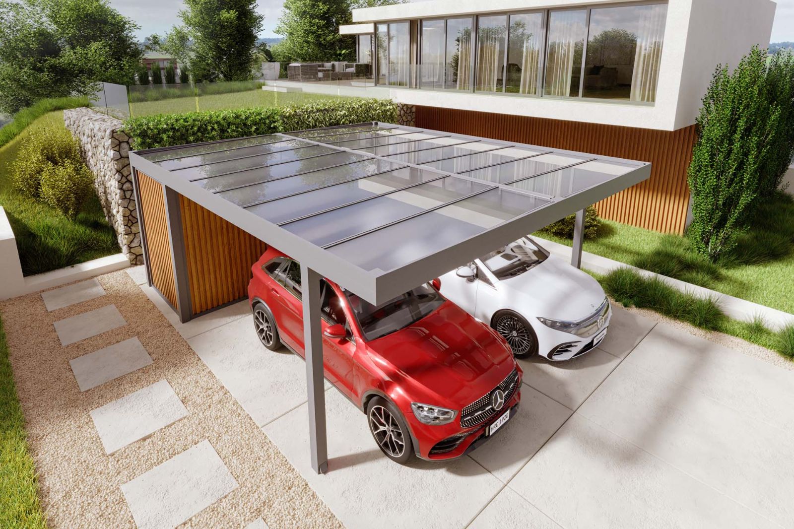 <p>Custom design for your outdoor carport</p>
