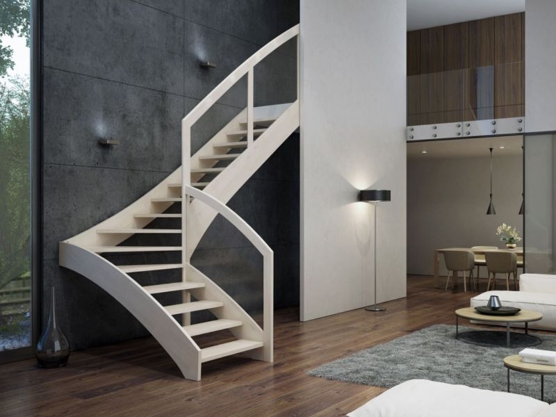 Glass with wooden post