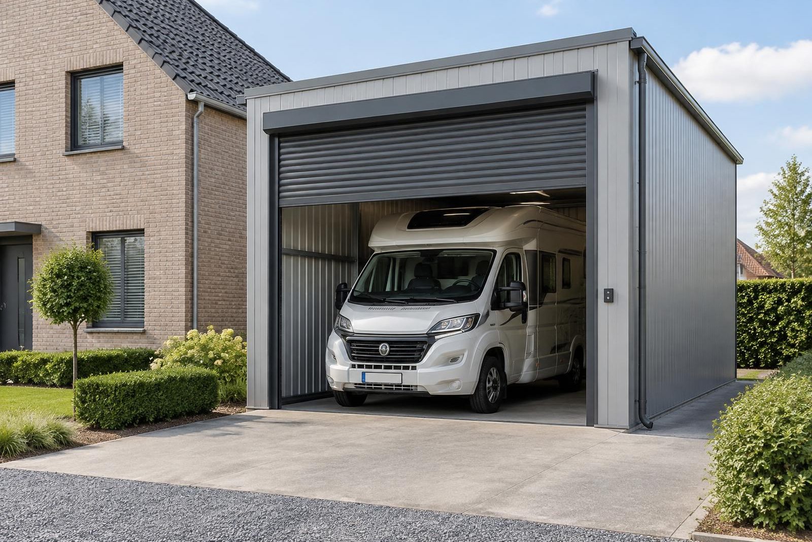 Carports sur mesure en métal pour mobile-home et caravane